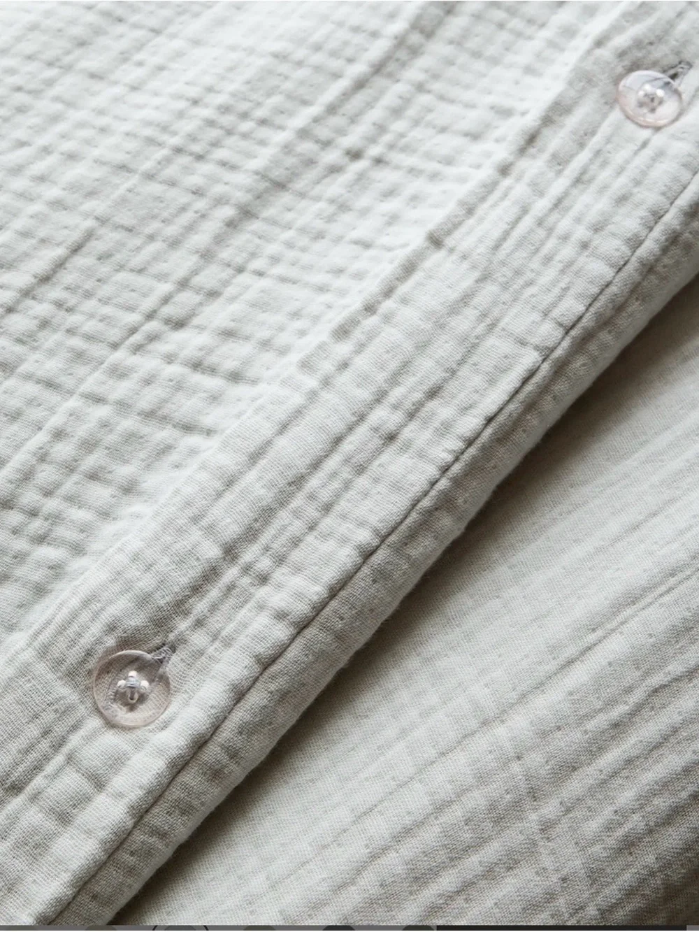 NWT Quince Organic Airy Gauze Duvet Cover Set King/Cal King - Light Grey